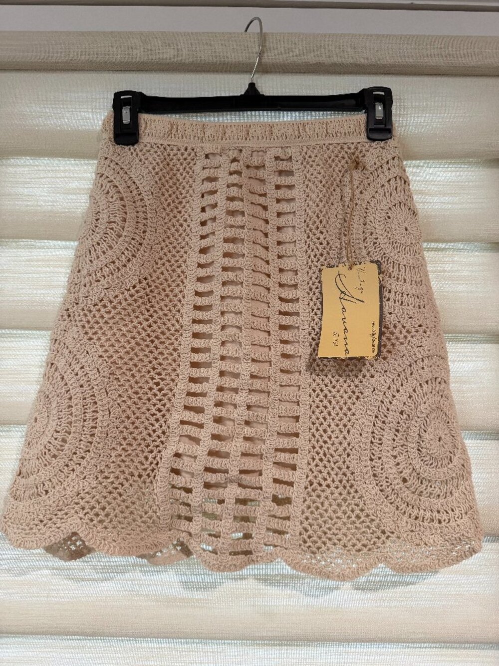Vintage Havana crochet skirt (size L)
